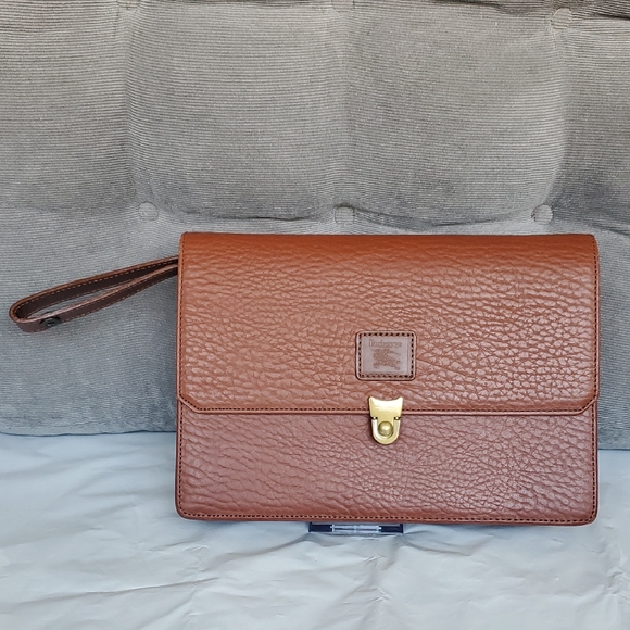Burberry Handbags - Burberry of London Brown Leather Clutch Bag